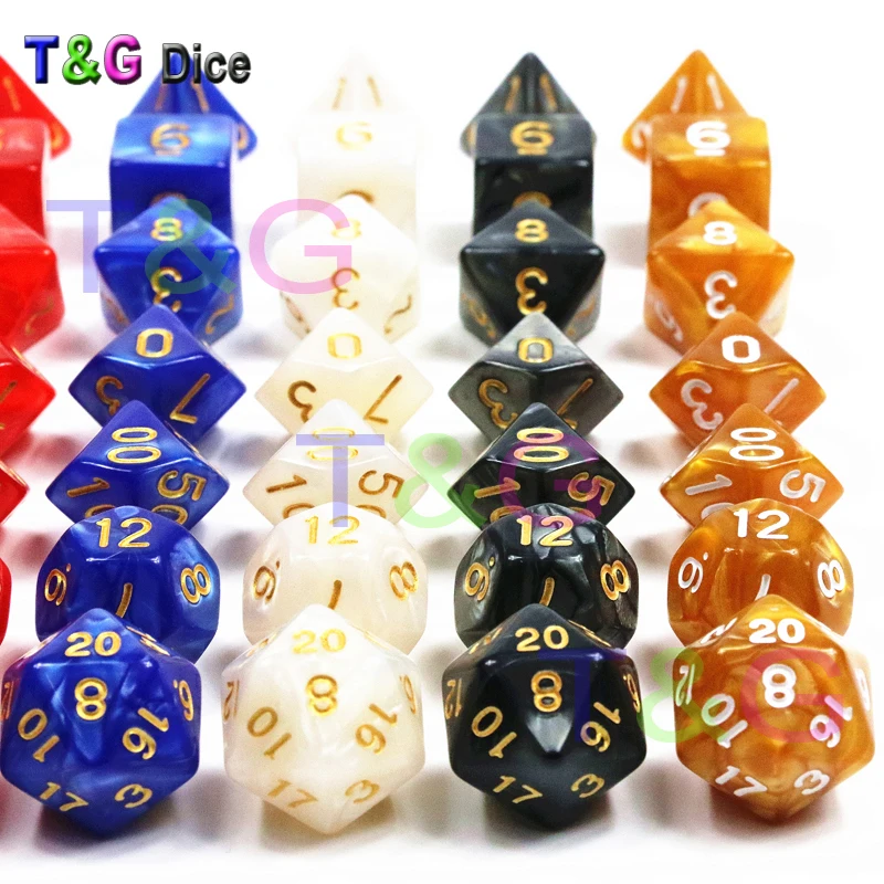 7 шт./компл. Набор кубиков с мраморным эффектом игрушка для вечеринок|set dice|dice setdice