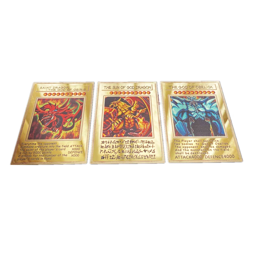 

Ю-Ги-о! Металлические аниме-карты «сделай сам», Египетский Бог, небо, дракон, дракон Ra, коллекция торчащих игр, карточка с технологией зеркала