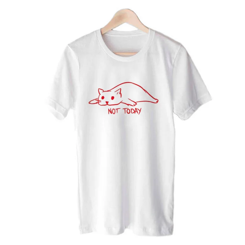 Футболка с принтом мама кошкой и надписью Not Today для женщин смешной безумный Кот