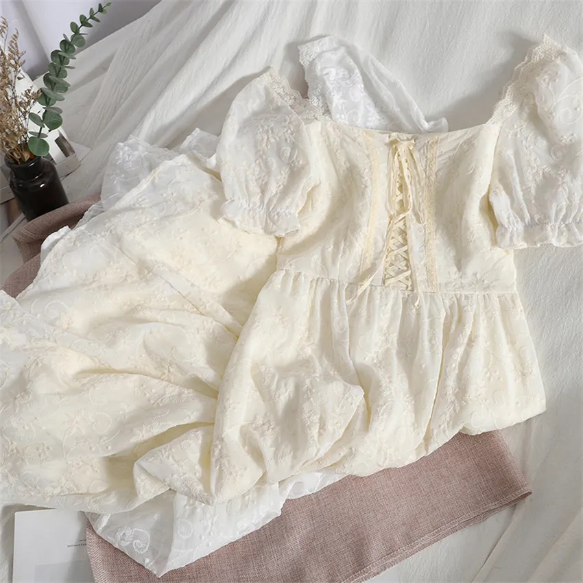 

Женское кружевное платье, Элегантное летнее платье миди с коротким рукавом и вышивкой, модель WZ1391 на весну, 2021