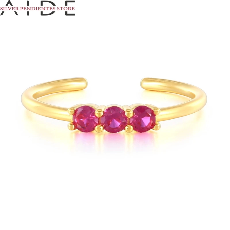 

AIDE Round Rose Red Series HuggieEarrings 925 Sterling Silver Dripping Oil Earrings For Women Heart-shaped Jewelry Pendientes