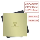 Детали для 3d принтера TWOTREES, пружинный стальной лист PEI, нагревательная платформа, предварительно нанесенная Гибкая Магнитная основа, горячий Подогрев Платформы для CR10 Ender