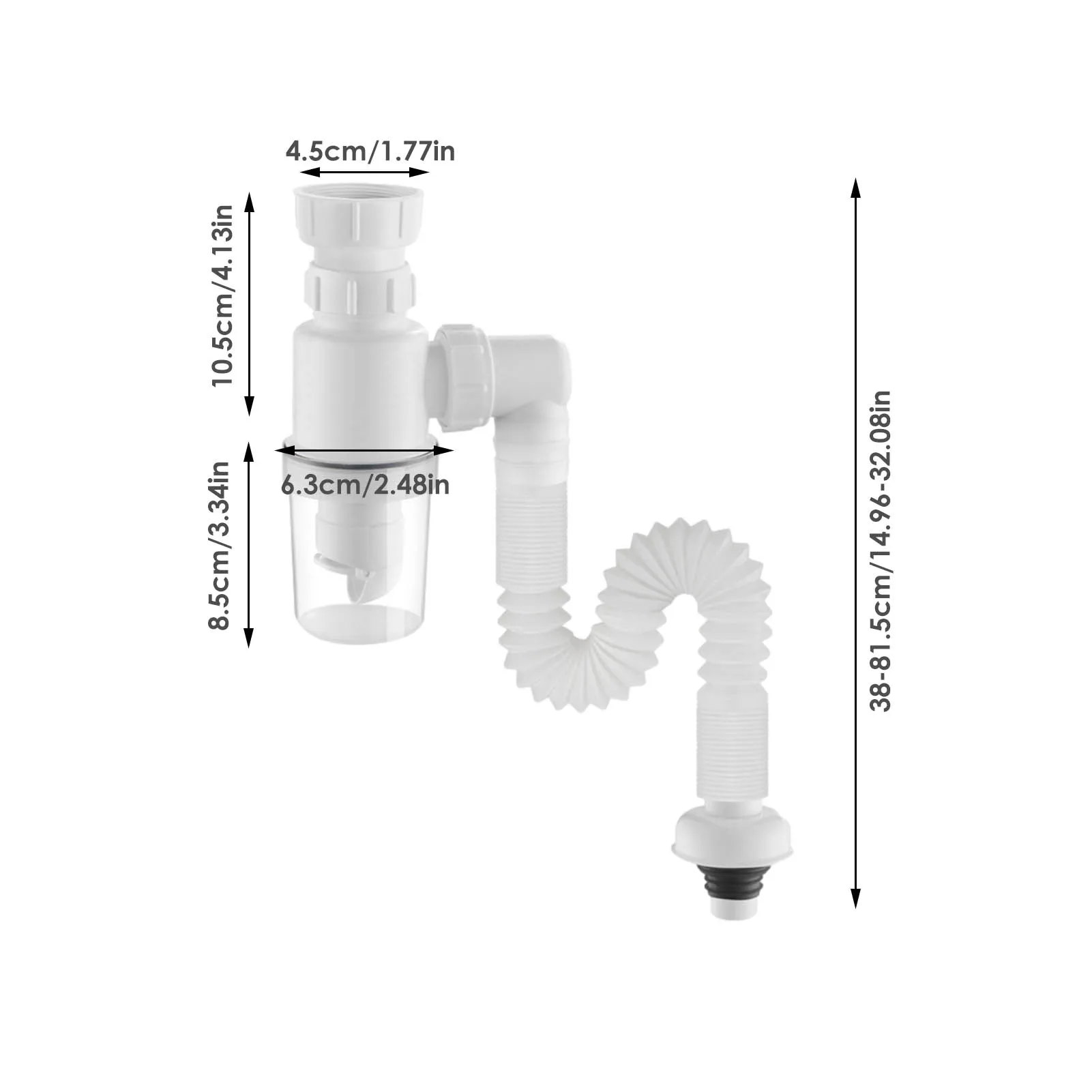 Sewer Drain Pipe Washing Machine Connector Anti-odor Telescopic Flexible Bathroom Sink Accessories Regular | Дом и сад