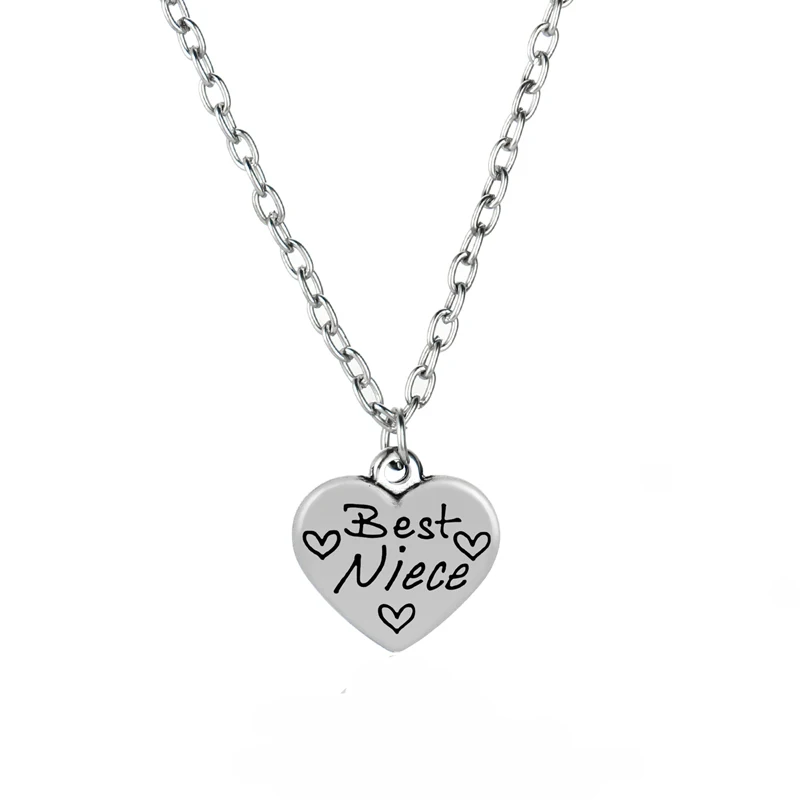 Модное семейное ожерелье с сердечком лучший кулон для племяшек подвеска на день