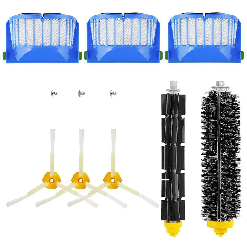 Replacement Brush Kit Maintenance Kit for Roomba 600 Series Cleaning Kit Brush Filter