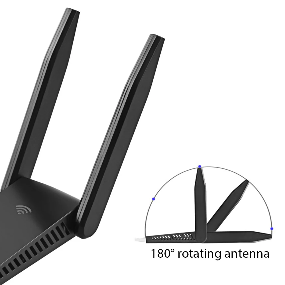 

USB 3.0 Wifi Adapter 1300Mbps Dual Band Antenna 2.4G/5.8G Free Drive Ethernet Network Card Wireless Wifi Receiver For PC Laptop