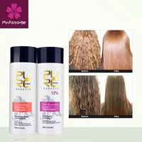 12 formalin keratin hair treatment and purifying shampoo hair care products set 2020 brazilian keratin