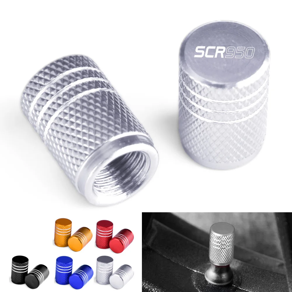 

SCR 950 Wheel Tire Valve Cap Motorcycle CNC Aluminum Dustproof Tyre Airtight Cover For Yamaha SCR950 2017 2018 2019 2020 2021
