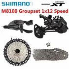 Набор компонентов SHIMANO DEORE XT M8100, горный велосипед, 12 Скоростей, задний переключатель передач M8100, 51T, велосипедные аксессуары