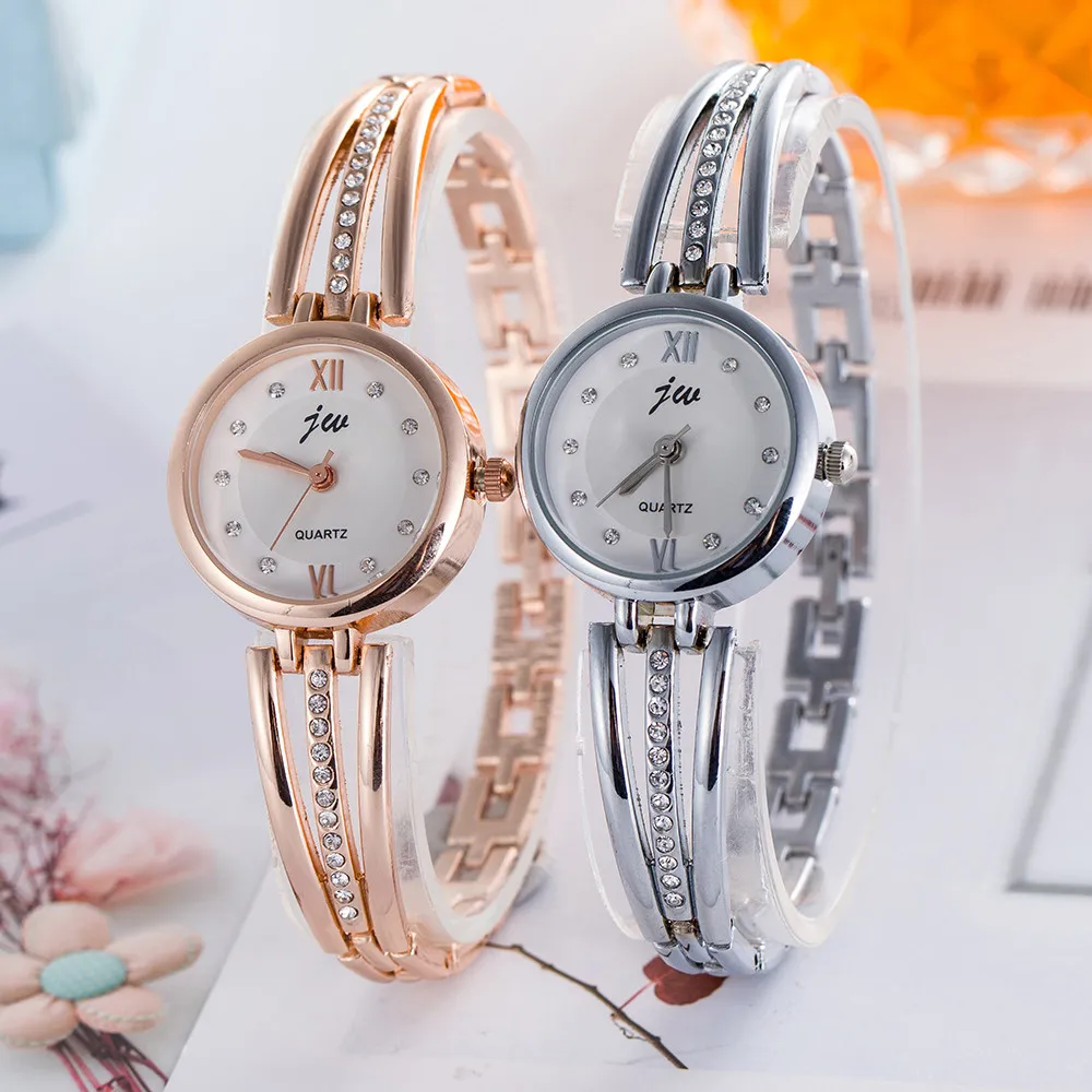

Women Fashion Stainless Steel Band Analog Quartz Round Wrist Watch Watches Wristwatch Lady Bracelet Luxury Watch Casual Relogio
