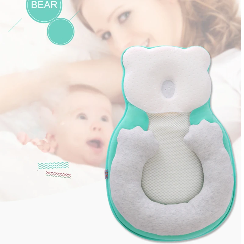 Детский коврик для сна подушка новорожденных с защитой от опрокидывания матраса