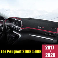 for peugeot 3008 gt 5008 2017 2018 2019 2020 lhdrhd car dashboard avoid light cover mats anti uv carpets pads accessories
