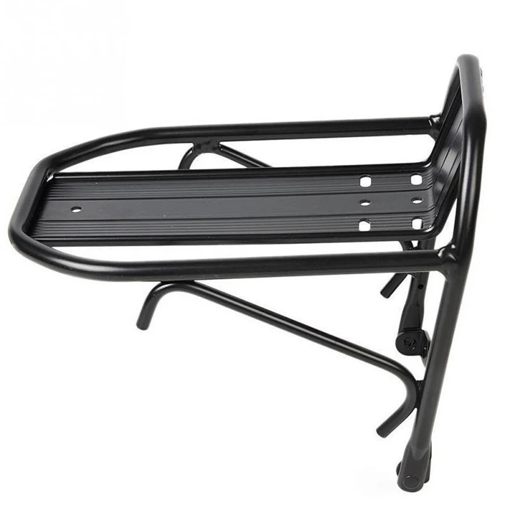 

New Bike Bicycle Front Rack Aluminum Bicycle Front Racks Carrier Black Alloy Bike Front Shelf For Cargo Luggage Bicycle Cycling