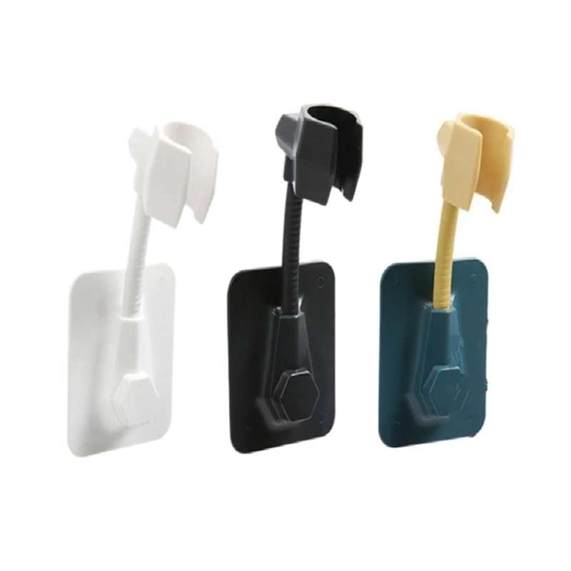 

3 Sets Of Adjustable Shower Head Bracket For Bathroom Free Punching And Seamless Paste Shower Head Base Bracket