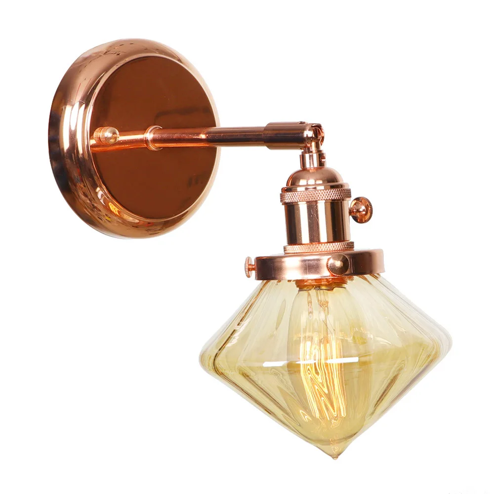 IWHD Алмазная стеклянная настенная лампа в скандинавском стиле переключатель для