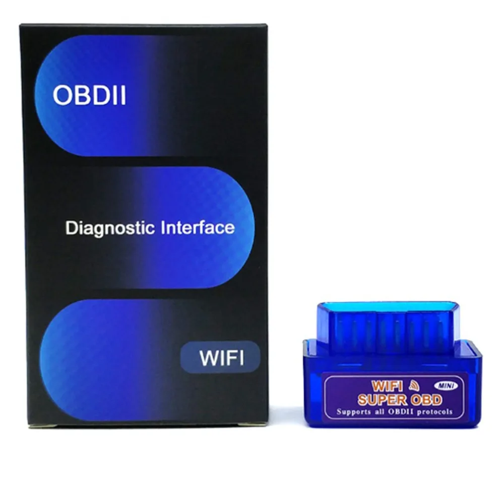 V1.5 Супер OBD ELM327 WIFI беспроводной OBD2 автомобильный диагностический сканер MINI ELM 327 Wi