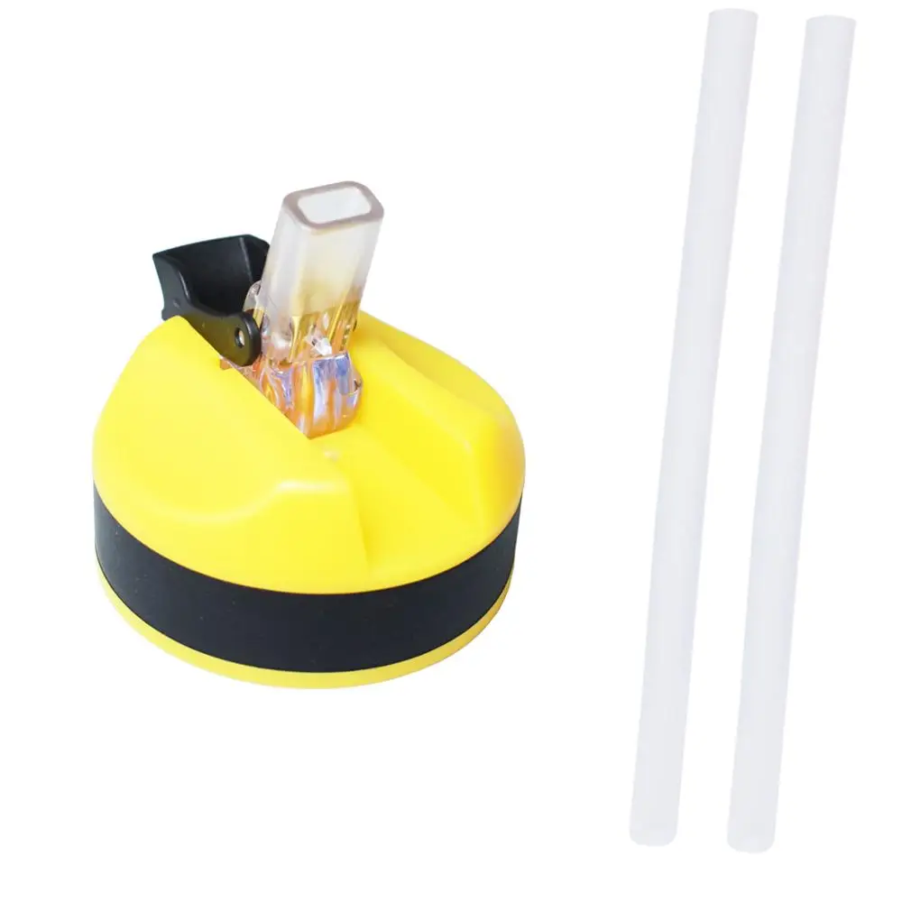 Yellow Lid Quifit бутылка крышка с соломинкой Для 43 унций 64 унций 73 унций 128 унций галлон бутылка для воды оригинальная пластиковая чашка герметичная Пылезащитная крышка - Цвет: Yellow Lid