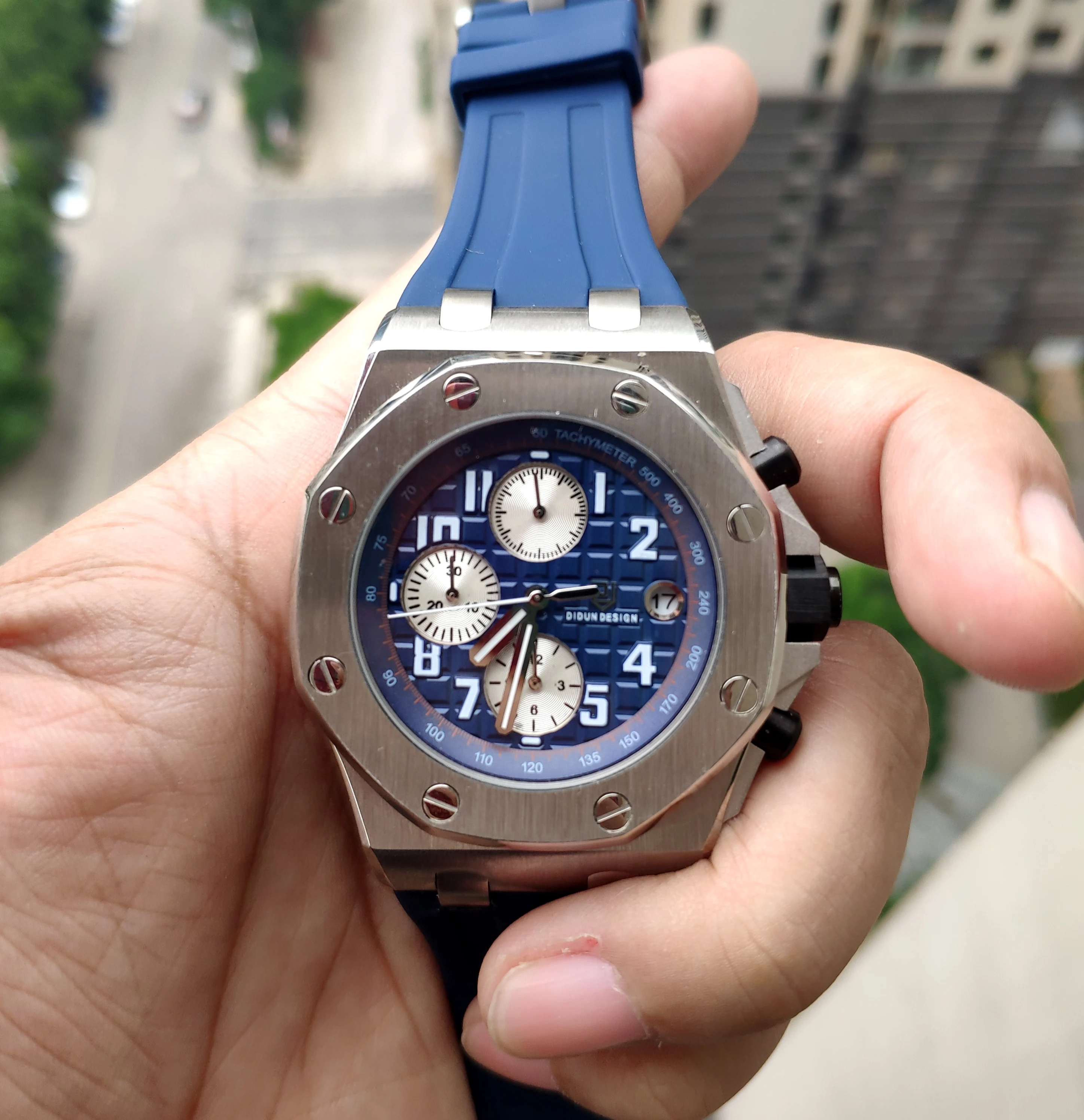 Часы наручные Didun Мужские кварцевые брендовые Роскошные деловые