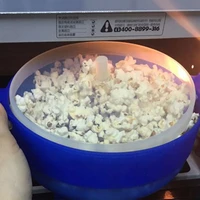 popcorn microwave silicone foldable bowl kitchen easy tools diy safe popcorn baking tray bucket bowl maker redbluerose red