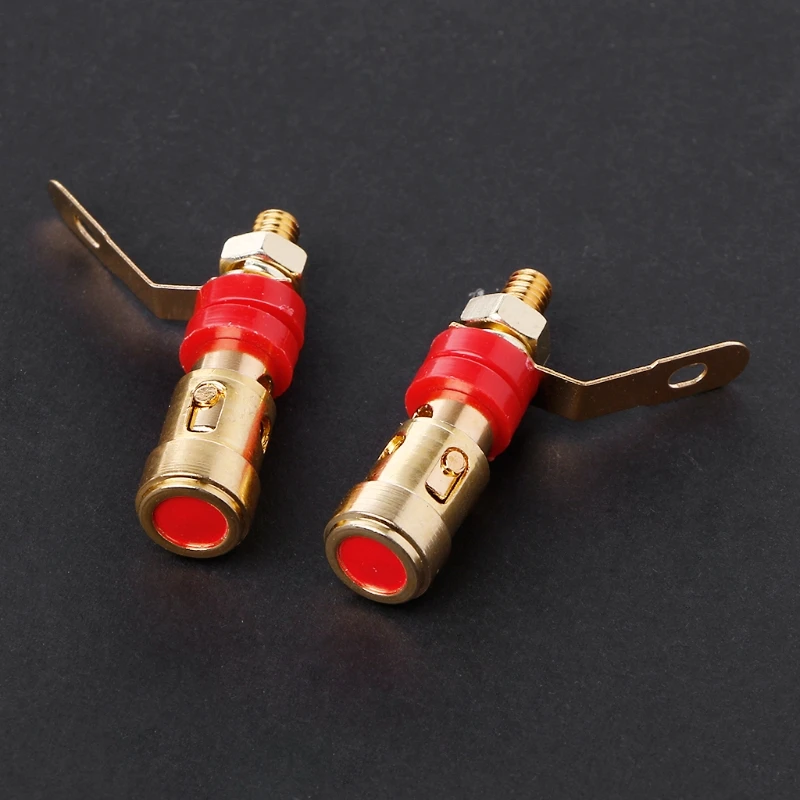 10 шт. латунный спикер связывания пост пружинный пресс сабвуфер корзина терминал
