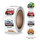 Наклейки 500 шт.рулон новый учитель награда детей награда стикер автомобиля украшение праздника подарка клеящаяся этикетка