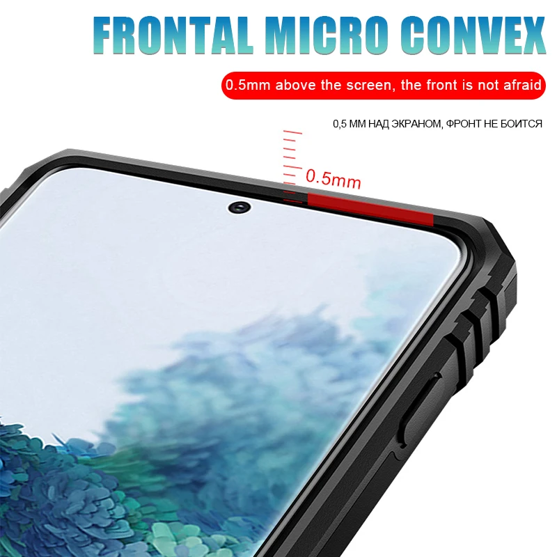 Роскошный бронированный противоударный чехол для Samsung Galaxy S8 S9 S10 E S20 Plus Ultra Note 8 9 10