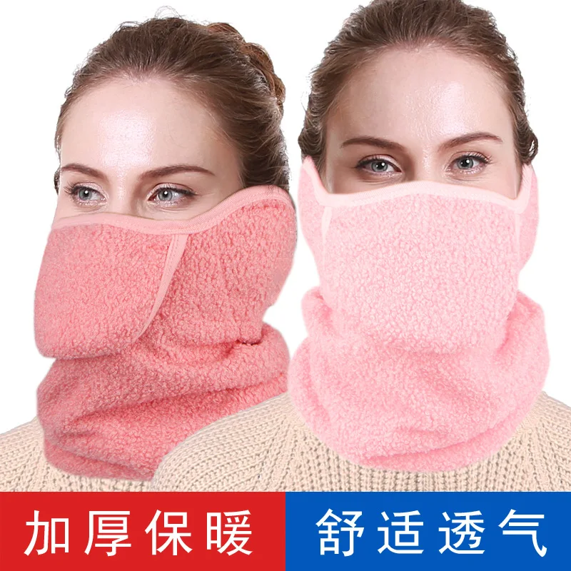 

Women Adult Scarf Face Mask Warm Cotton Reusable Washable Protective Mask Anti Dust Autumn Winter Mouth Full Facial Cover