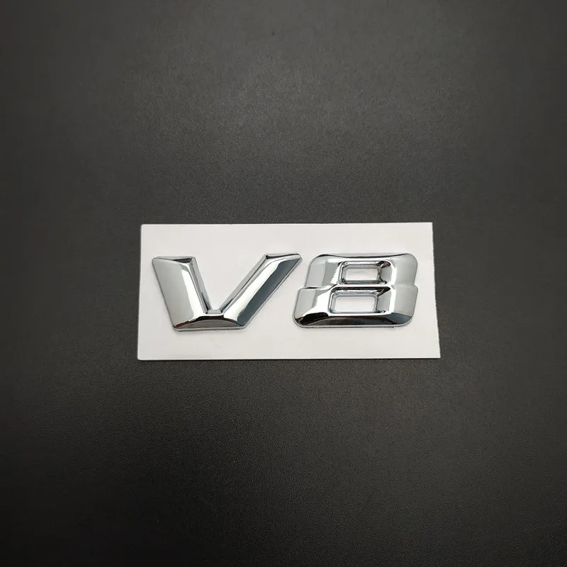 1 шт. 3D Металл для Mercedes benz V8 c180 c200 c300 w204 w203 w212 w211 w124 черный серебристый
