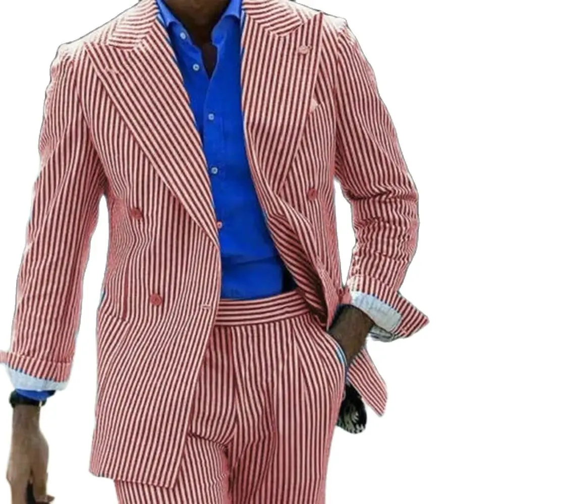 Jacket Pants Wedding Formal Double-breasted Party Wear Blazer Trousers