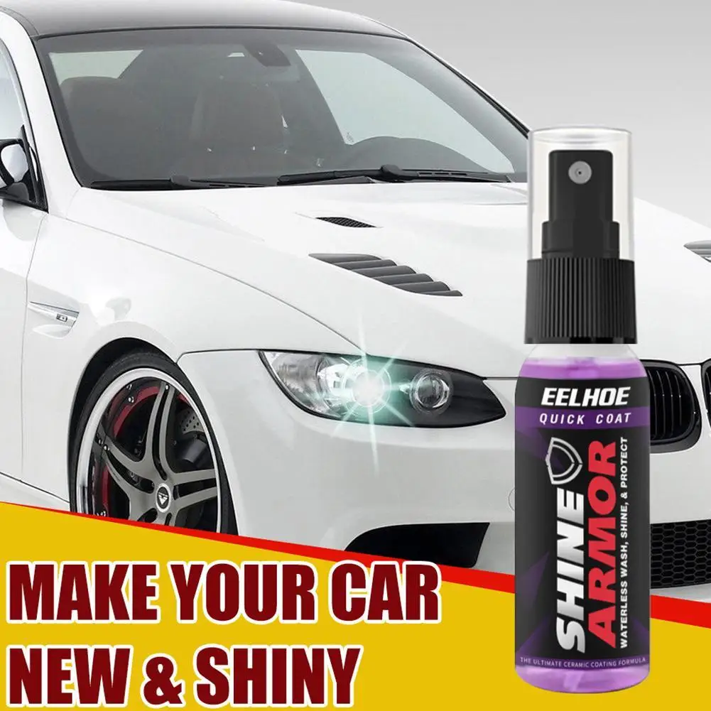 

Shine Armor Fortify Fast Coating Ceramic Coating Car Wax Polish Spray Waterless Car Wash & Hydrophobic Wax Polish Top Coat