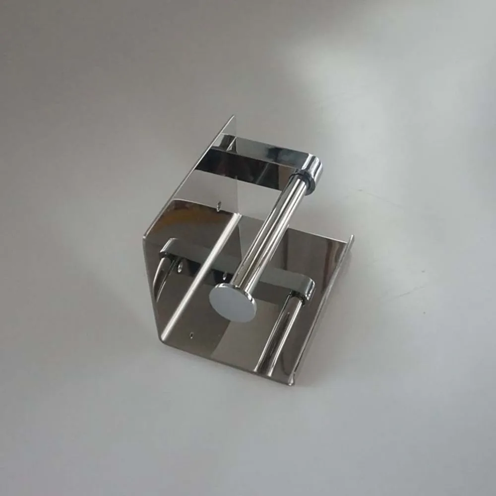

304 Stainless Steel Wall Mount Bathroom Tissue Holder With Shelf Rack