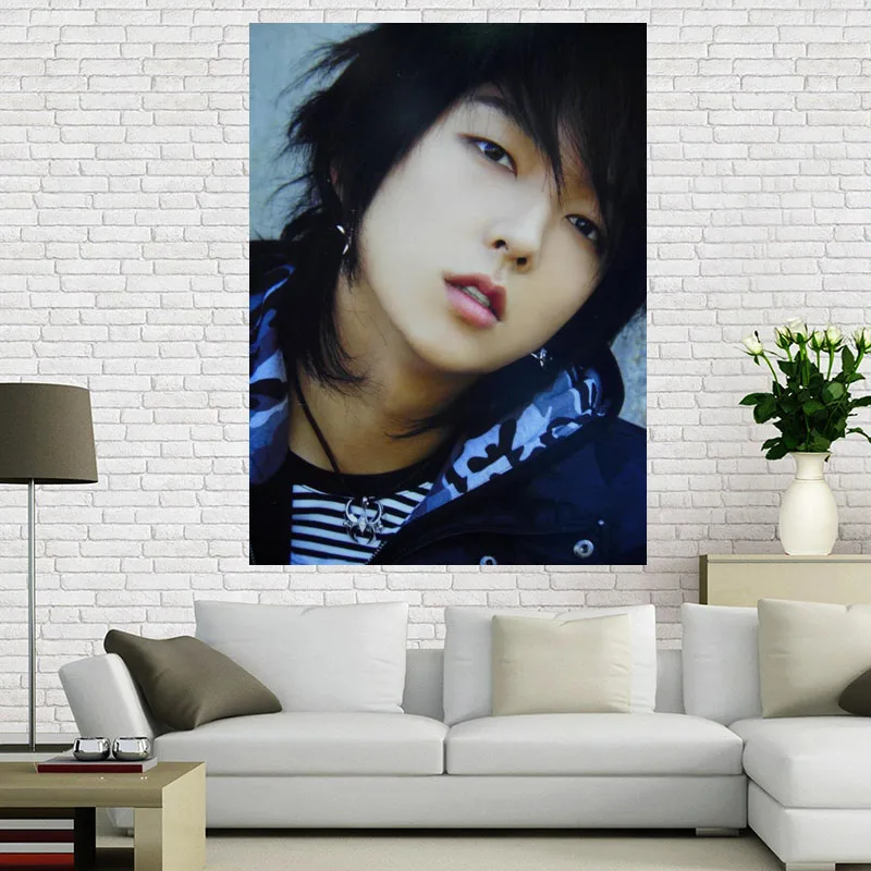 

Custom KPOP LEE JOON GI Poster Wall For Living Room Art Poster Decoration Canvas Fabric Cloth No Frame Morden Home Decor A12.2