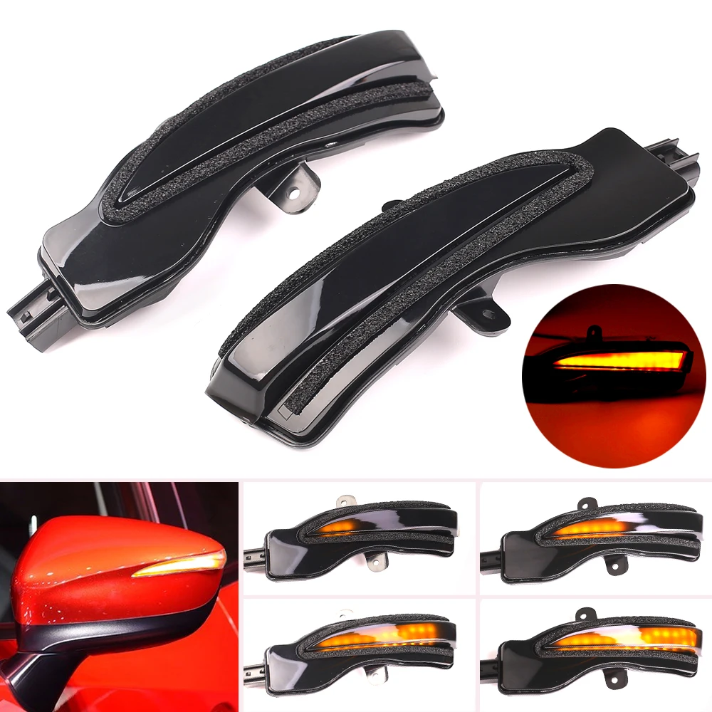 

2pcs Dynamic Turn Signal Rearview Mirror Indicator Blinker Repeater Light For Mazda CX-3 CX3 2016-2018 CX-4 CX-5 CX5 2016 2016.5