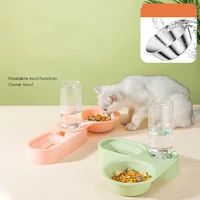 automatic dog bowl drinking water bottle wall corner cat bowl pet feeding plate small large dog dish container puppy suppliers
