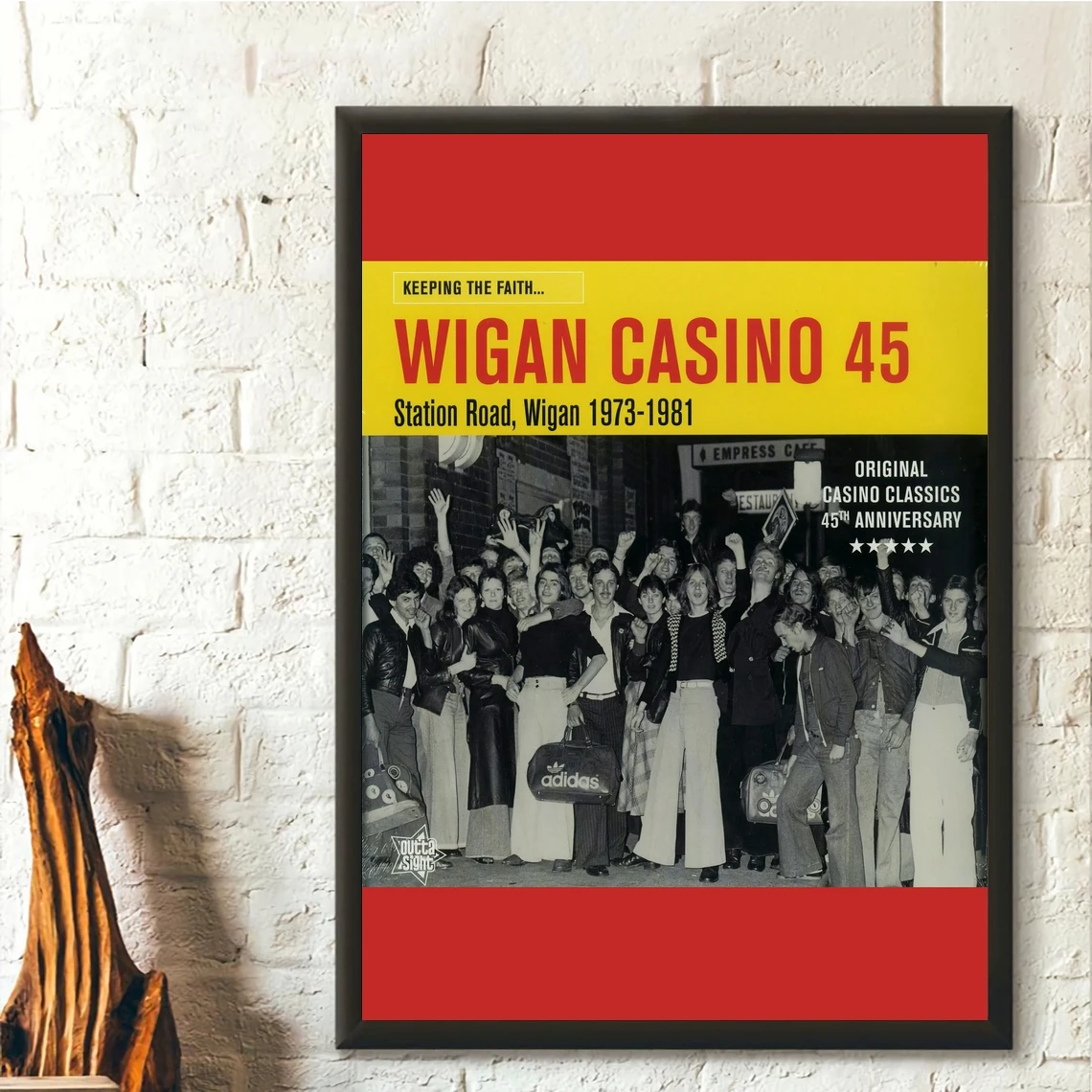 

Wigan Casino 45 1973-1981 Vintage Music Art Poster Canvas Prints Home Decoration Wall Painting (No Frame)