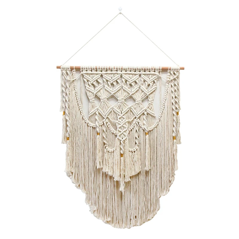 

Macrame Wall Hanging & Boho Wall Decor For Apartment Dorm Baby Room Bedroom Nursery Above Bed Walls Art Decoration