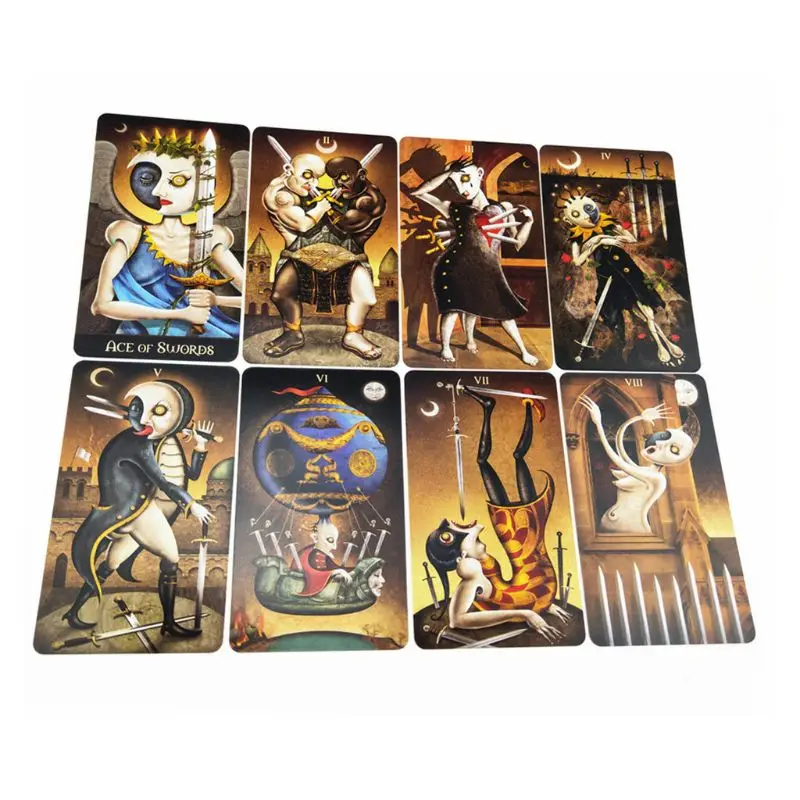Полная английская Deviant Moon Tarot 78 карт колода Oracle игровые карты семейные вечерние