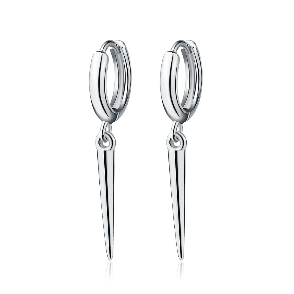 Серьги с шипами и заклепками в стиле унисекс серебро 100% пробы | Украшения