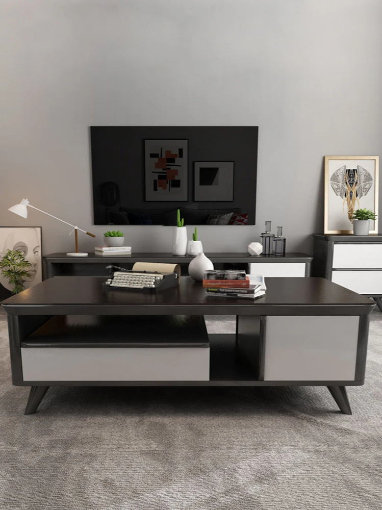 Северной Европе Стиль журнальный столик для гостиной ТВ шкаф современный