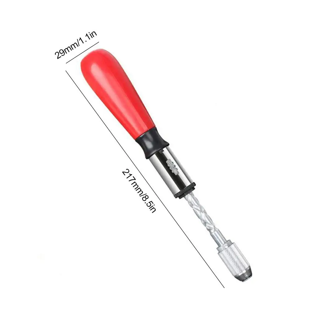 

6PCs : Alloy Steel Screwdriver Kit Push-type Semi-automatic Rotating Screwdriver 5 In 1 Wooden/plastic Handle Screwdriver