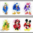 Картина из мультфильмов Disney, мозаика Микки Мауса, постер с вышивкой из страз для детской комнаты