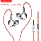 Наушники FAAEAL Hibiscus HiFi, мощные сценические наушники-вкладыши IEM, 10 мм, Алмазное покрытие, как углеродная диафрагма, динамическая гарнитура, наушники для монитора
