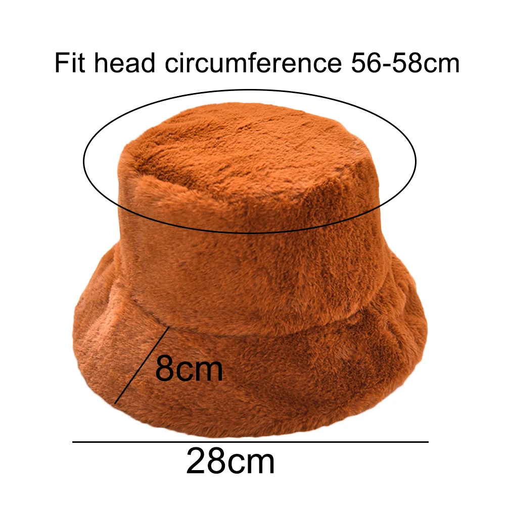 Зимняя женская однотонная Рыбацкая шляпа с плоским верхом теплая плюшевая шапка