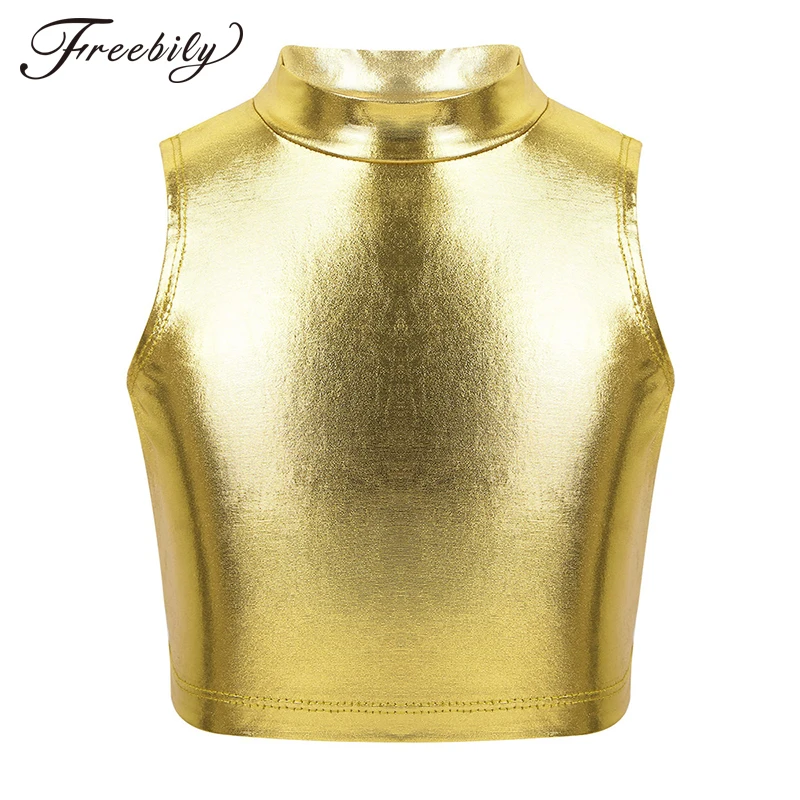 Детские подростковые укороченные топы для балета и гимнастики водолазка