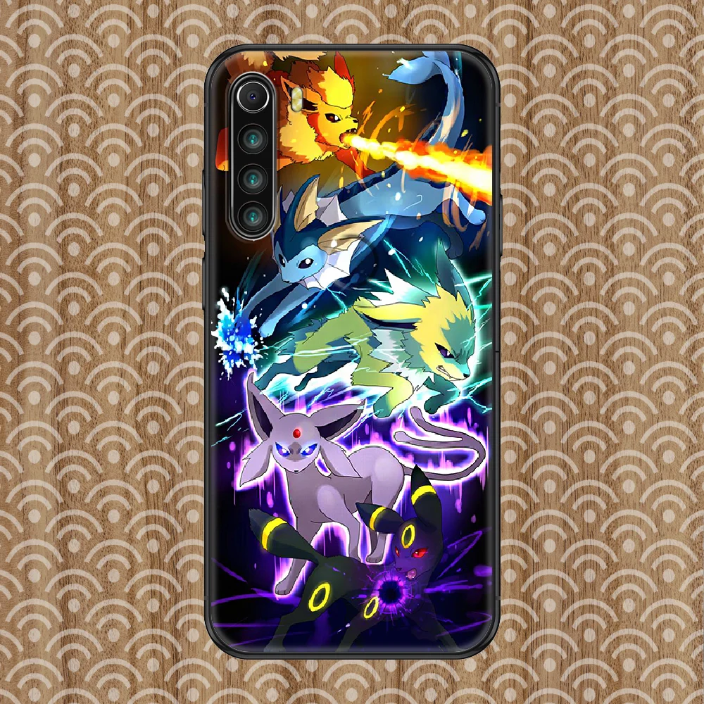 

P-Pokemones Cute Cartoon Phone case For Xiaomi Redmi Note 7 7A 8 8T 9 9A 9S 10 K30 Pro Ultra black luxury back trend Etui soft