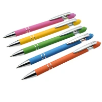 capacitive touch ballpoint pen metal aluminum rod ballpen 0 7 mm black ink refill writing tools office school supplies gift