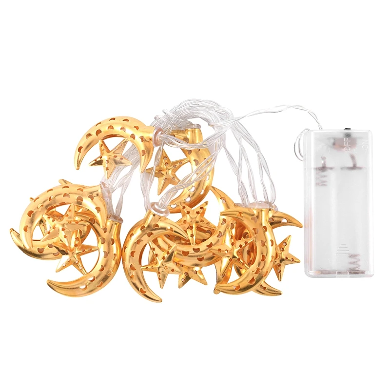 

ИД Мубарак Звездный дворец светодиодсветильник гирлянда исламский фестиваль Вечеринка домашний декор Рамадан кареем украшение сказосвет...