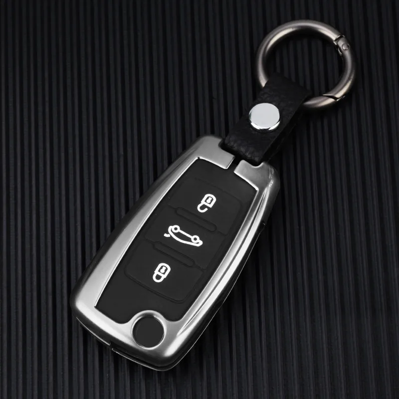 

Car Key Case Cover Key Bag For Skoda Octavia 3 2 Superb 3 2 Fabia 2 3 Car-Styling Holder Shell Keychain Carbon fiber Accessories