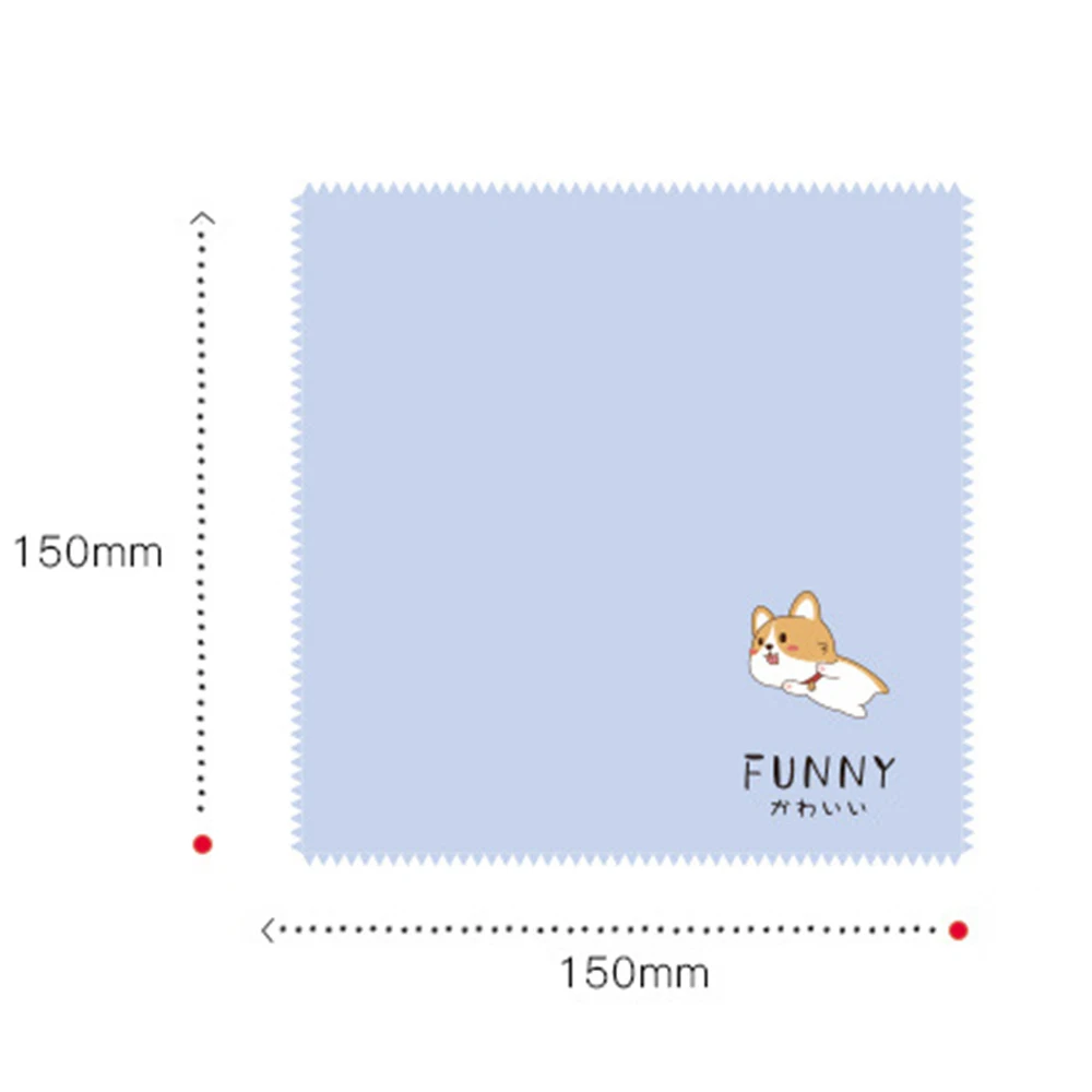Мультяшная микрофибра ткань для очистки линз очиститель стекол салфетка