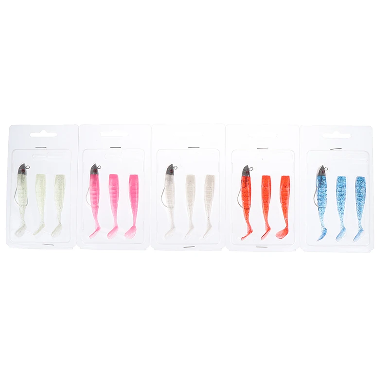 1 комплект Мягкая приманка с Т-образным хвостом | Спорт и развлечения